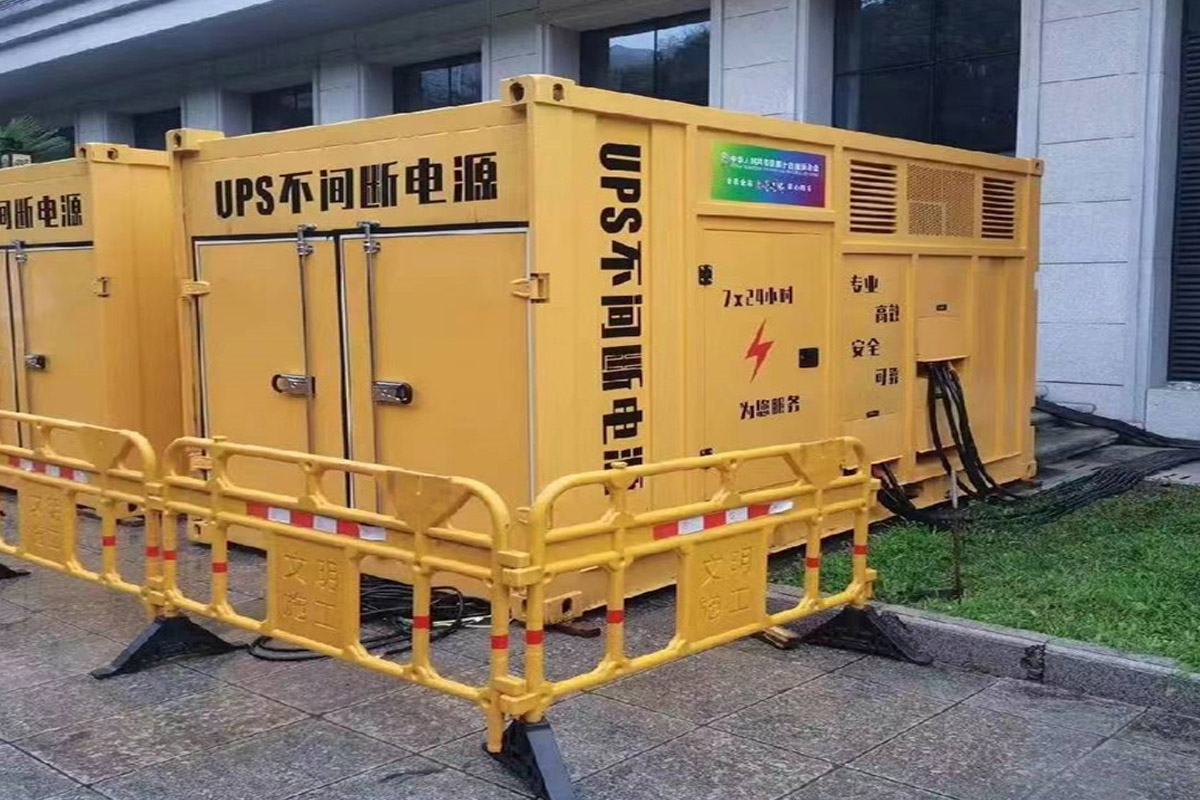 水城发电机租赁施工现场