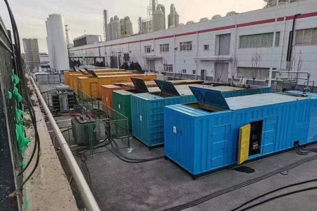 水城发电机租赁施工现场